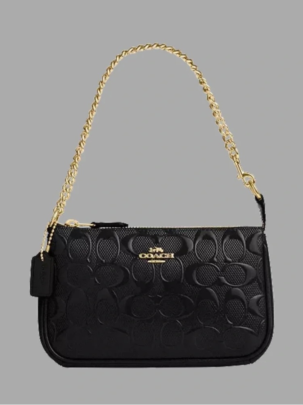 COACH Nolita 19 In Signature Leather Black/Gold